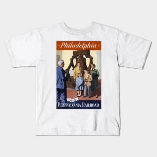 Pennsylvania Railroad Poster Kids T-Shirt